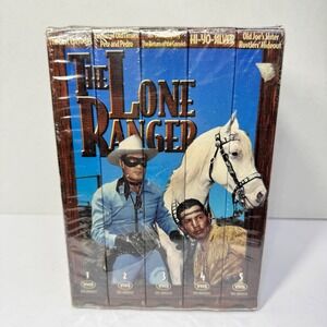 The Lone Ranger Collector 5 Pack Vintage VHS Tape Series Box Set (1949-1957) NEW